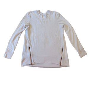 Glyder White Pullover Zip Sweatshirt
